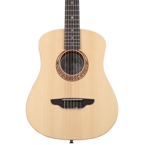  Luna Safari Spruce Travel Nylon Guitar Essentials Bundle - Satin Natural