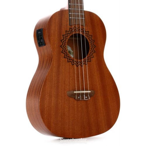  Luna Vintage Mahogany Baritone Ukulele A/E - Satin Natural