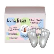 [아마존베스트]Luna Bean INFANT Plaster Statue Casting Keepsake Kit - Cast Baby Hand & Foot (0-9M) (Pearl)