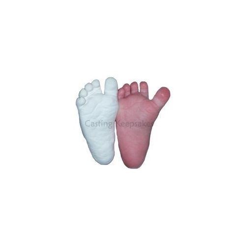  [아마존베스트]Luna Bean INFANT Plaster Statue Casting Keepsake Kit - Cast Baby Hand & Foot (0-9M) (Pearl)