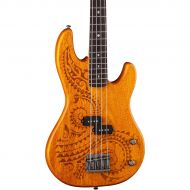 Luna Guitars},description:Companions to Lunas Apollo Tattoo, Peace and Henna electric guitars, these Tattoo basses combine quality, style and affordability... aimed at cost conscio