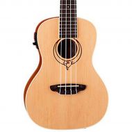 Luna Guitars},description:This ingenious uke features a distinctive treblebass clef inlaid mahogany rosette with a B-Band preamp and USB output that allows a player to capture the