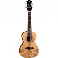 Luna Guitars},description:The Luna Sahara design invokes the colors and the mood of the desert. This concert ukulele features a solid spruce top, which carries a symmetrical design