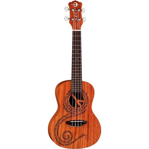  Luna Guitars},description:Peace begins with a smile. Mother TeresaMaluhia means peace in Hawaiian. The Peace design on this concert uke is a very special one for those at Luna as i