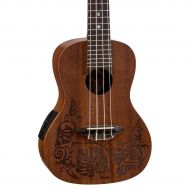 Luna Guitars},description:To the early Hawaiians the moo (lizards) were a symbol of spirituality and good fortune. Shape-shifting and agile, lizards are one of the oldest and most