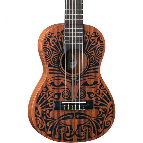  Luna Guitars},description:Lunas mahogany ukuleles combine the best of traditional profiles and wood selection with Hawaiian body ornamentation, entwined guardian spirits, and conte