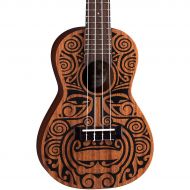 Luna Guitars},description:Lunas mahogany ukuleles combine the best of traditional profiles and wood selection with Hawaiian body ornamentation, entwined guardian spirits and contem