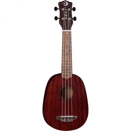  Luna Guitars},description:Luna brings a full-featured, all-mahogany ukulele at an amazing value with the new Vintage Mahogany Soprano Pineapple ukulele. This uke comes standard wit