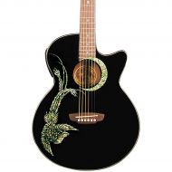Luna Guitars},description:The Luna Phoenix Acoustic-Electric Guitar perfectly captures the triumphant spirit of the phoenix. The soaring abalone-inlaid bird is stunning against the