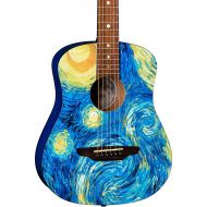Luna Guitars},description:This Starry Night 34 Size Travel Guitar is light on your back and easy on your wallet. While it is a compact guitar, it has no problem delivering a full