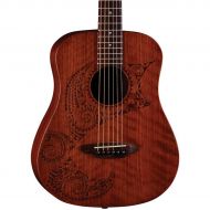 Luna Guitars},description:The Lana Safari Tattoo 34 Size Travel Guitartakes its design from traditional hawaiian body ornamentation. Those designs were monochromatic, tattooed in