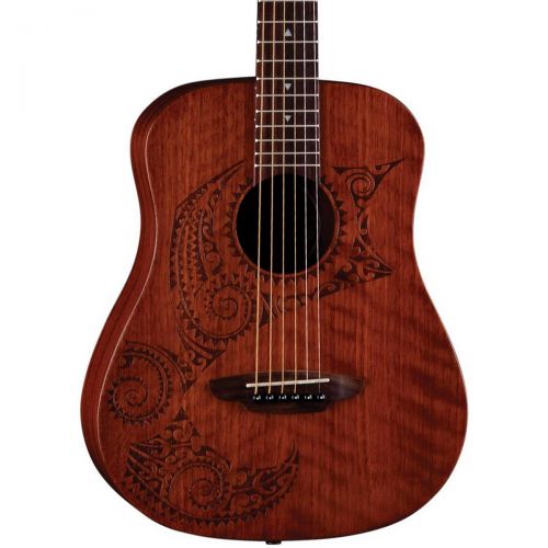  Luna Guitars},description:The Lana Safari Tattoo 34 Size Travel Guitartakes its design from traditional hawaiian body ornamentation. Those designs were monochromatic, tattooed in