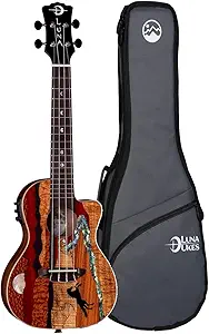 LUNA UKE VISTA STALLION C Vista Stallion Concert Uke w/Pre & Bag Ukelele Guitar - Gloss Finish