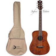 Luna Safari Series Tattoo Travel-Size Dreadnought Acoustic Guitar
