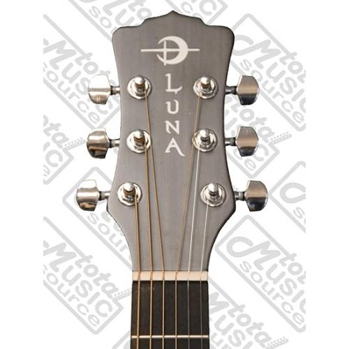  Luna Safari Series Tattoo Travel-Size Dreadnought Acoustic Guitar