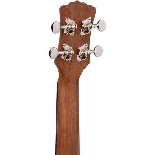  Luna Guitars Luna Tribal Mahogany Soprano Pineapple Ukulele, Satin Natural