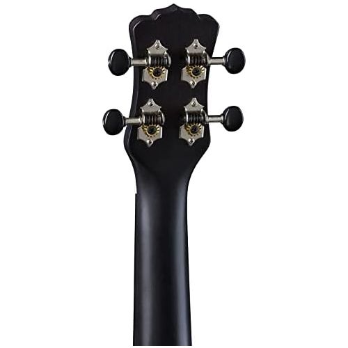  [아마존베스트]Luna Guitars Luna Vintage Mahogany Soprano Ukulele, Black Satin