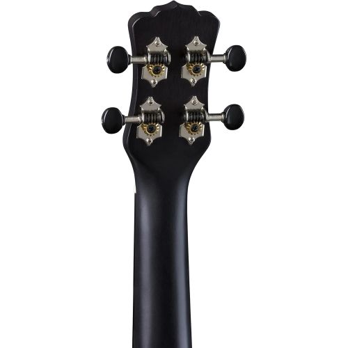  [아마존베스트]Luna Guitars Luna Vintage Mahogany Soprano Ukulele, Black Satin