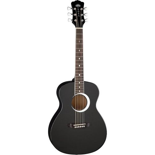  Luna Guitars Luna Aurora Borealis 34 Acoustic Guitar, Pink Pearl