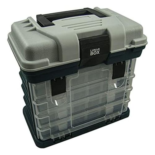  [아마존베스트]Storage Carry Case With 4 Adjustable Compartment Storage Boxes, Fishing Tackle Box, Lunar Box 