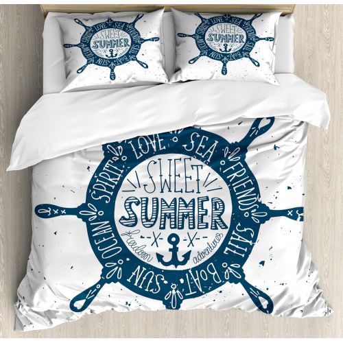  Lunarable Boys Room Duvet Cover Set Queen Size, Basketball in the Street Theme Two Players on Grungy Damaged Backdrop, Decorative 3 Piece Bedding Set with 2 Pillow Shams, Pale Blue