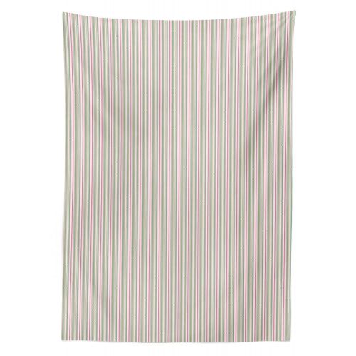  Lunarable Easter Outdoor Tablecloth, Colorful Stipes Lines Zig Zag Shapes in Festive Time Colors, Decorative Washable Picnic Table Cloth, 58 X 104 Inches, Fern Green Hot Pink and P