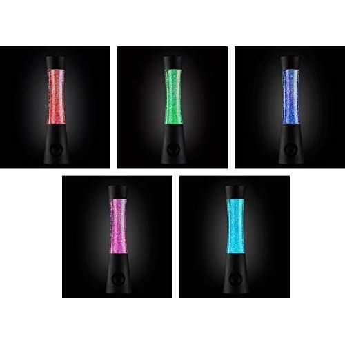  Besuchen Sie den Lunartec-Store Lunartec Glitterlampe: Tornado-Lampe mit Lautsprecher, RGB-LEDs, Glitzer, Bluetooth & AUX-In (Lavalampe Tornado)