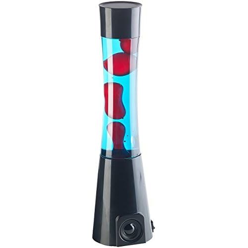  Lunartec Light: Lava Lamp Red/Blue with 10 Watt Speaker, Bluetooth 4.1 and AUX-In (Decorative Lights)