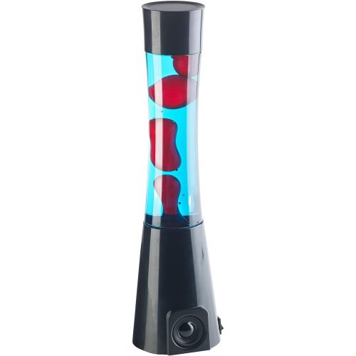  Lunartec Light: Lava Lamp Red/Blue with 10 Watt Speaker, Bluetooth 4.1 and AUX-In (Decorative Lights)