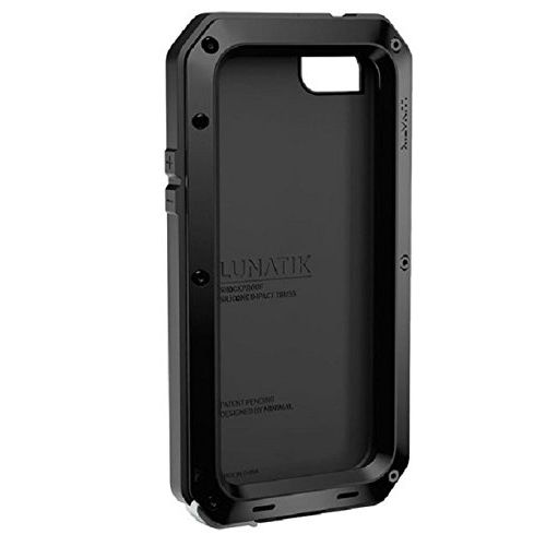  LUNATIK Lunatik TT5H-001 Taktik Extreme Premium Protection System with Corning Gorilla Glass for iPhone 5 - 1 Pack - Retail Packaging - Black