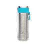 LunchBots Insulated Kids Water Bottle (12oz) - Keeps Drinks Cold for 24 Hours - Lightweight Stainless Steel - Double Walled, Dishwasher Safe and Durable - Aqua