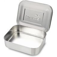 LunchBots Medium Uno Stainless Steel Sandwich Container - Open Design for Wraps - Salads or a Small Meal - Eco-Friendly - Dishwasher Safe and BPA-Free - Stainless Steel