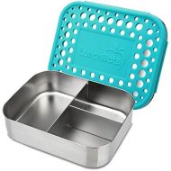 [아마존베스트]LunchBots Medium Trio II Snack Container - Divided Stainless Steel Food Container - Three Sections for Snacks On the Go - Eco-Friendly, Dishwasher Safe, BPA-Free - Stainless Lid -