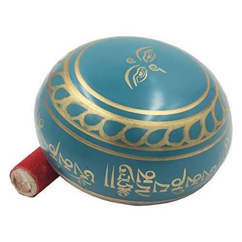  Lungta Imports DharmaObjects Tibetan Extra Large Heavy Meditation Singing Bowl With Mallet and Silk Cushion명상종 싱잉볼