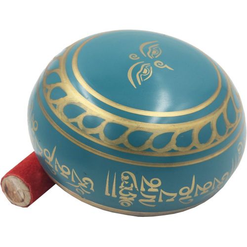  Lungta Imports DharmaObjects Tibetan Extra Large Heavy Meditation Singing Bowl With Mallet and Silk Cushion명상종 싱잉볼