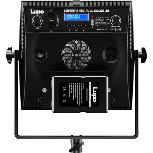  Lupo Superpanel Full Color 30 Soft 1x1 LED Light Panel (Manual Yoke)