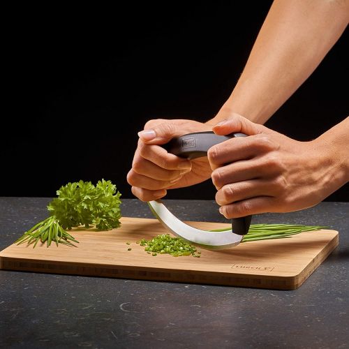  [아마존베스트]Lurch Tango 240320 Herb Knife with Plastic and Stainless Steel Blade Guard