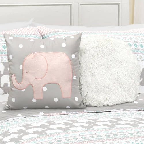  Lush Decor Elephant Stripe Bedding Quilt Set