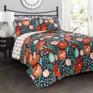 Lush Decor Poppy Garden 3-Piece Quilt Set