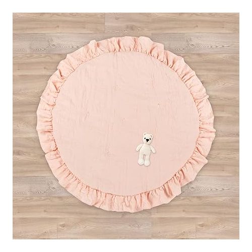  Lush Decor Baby Round Ruffle Play Mat Single 36