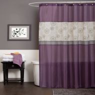 Lush Decor Covina Shower Curtain, Purple