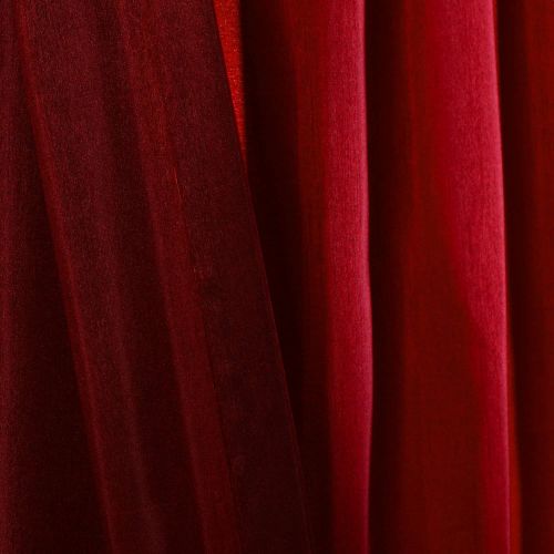  Lush Decor Milione Fiori Window Curtains Panel Set for Living, Dining Room, Bedroom (Pair), 84” x 42” Red/Black
