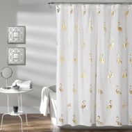 Lush Decor Flamingo Shower Curtain, 72 x 72, Gold