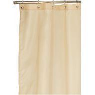 Lush Decor Mia Shower Curtain | Fabric Color Block Striped Neutral Bathroom Decor, 72 x 72 - Wheat, Taupe and Chocolate