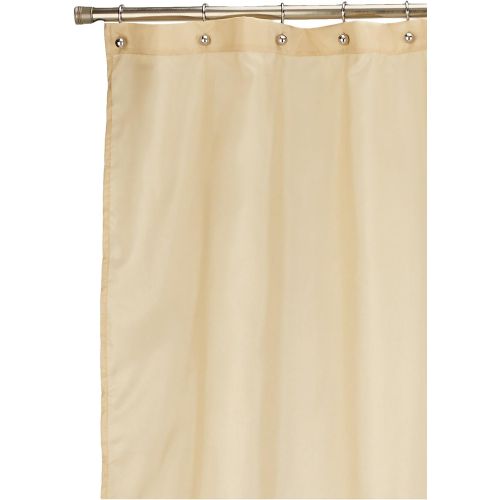  Lush Decor Mia Shower Curtain | Fabric Color Block Striped Neutral Bathroom Decor, 72 x 72 - Wheat, Taupe and Chocolate