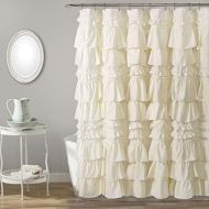 Lush Decor, Ivory Kemmy Shower Curtain, 72 x 72