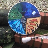 Etsy Shamanic Drum - Goddess of the Elements. Spiritual Art