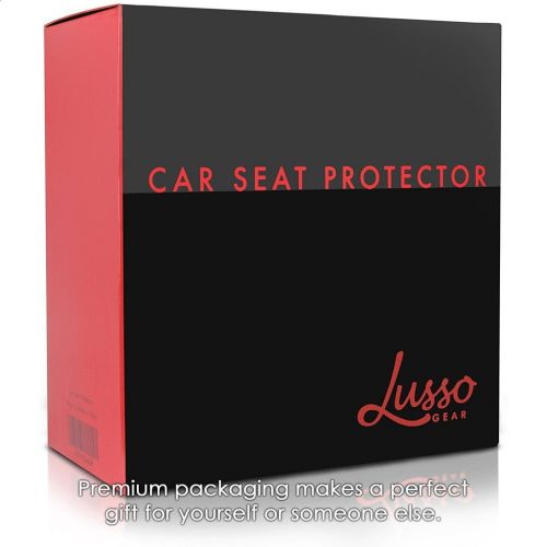  Lusso Gear Car Seat Protector with Thickest Padding - Featuring XL Size (Best Coverage Available), Durable, Waterproof 600D Fabric, PVC Leather Reinforced Corners & 2 Large Pockets