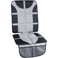 Lusso Gear Car Seat Protector, Thick Padding, 2 Mesh Storage Pockets, Waterproof, Protects Fabric or Leather Seats from Child Car Seat and Pets, Non-Slip Rubber Padded Backing, No