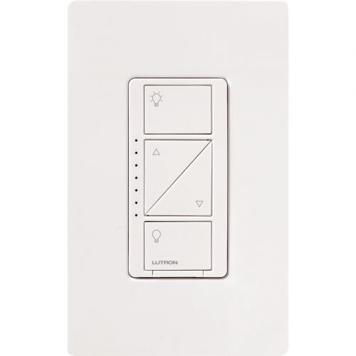  Lutron LUTRON PD-6WCL-WH Lighting Dimmer,1-Pole,120V,White